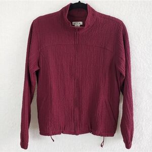 Orvis Burgundy Lightweight Zip Up Jacket